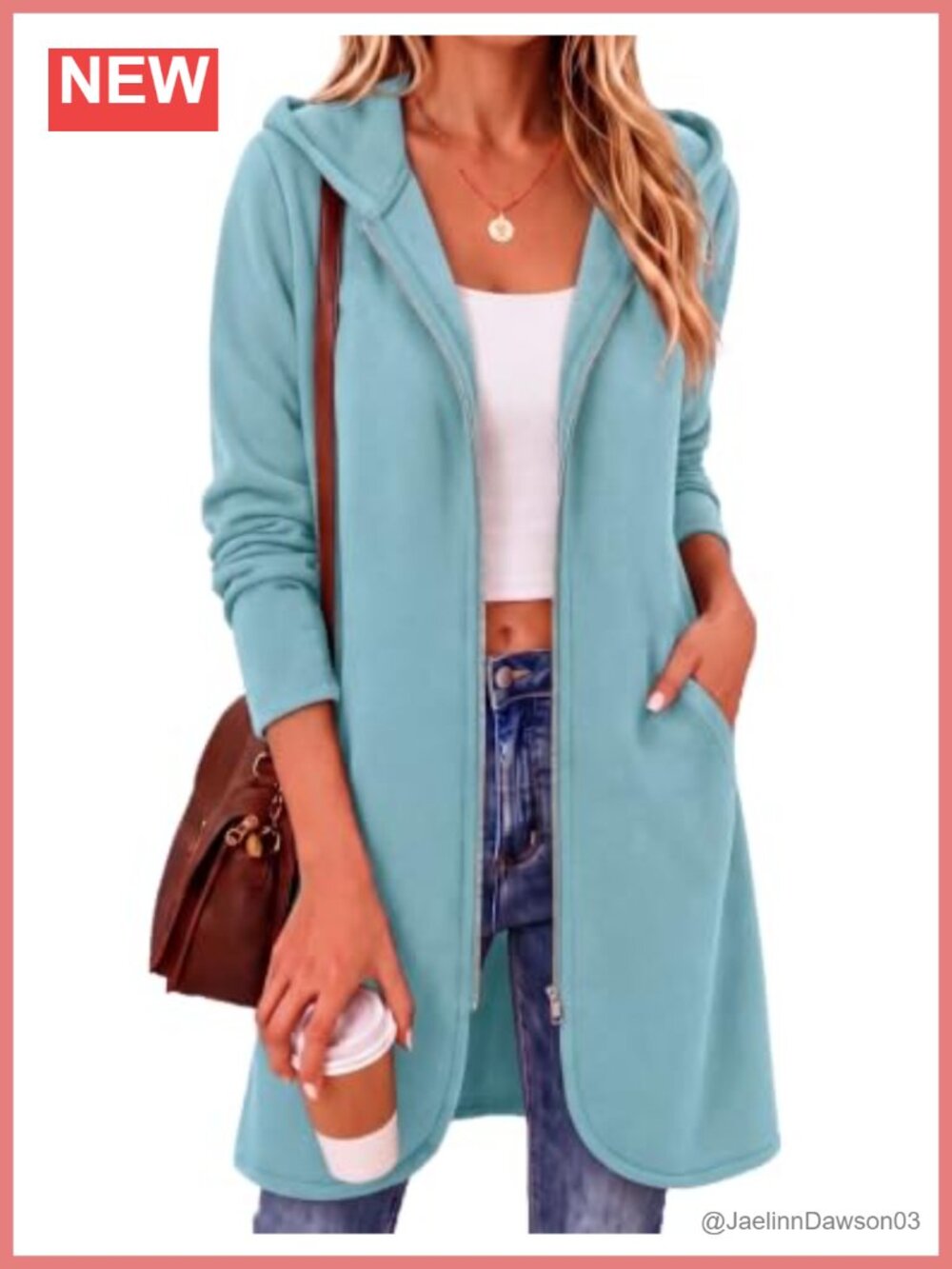 Zeagoo Womens Zip Up Hoodie with Pockets Oversized Fleece Tunic Sweatshirt